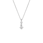 Sterling Silver Cubic Zirconia Triple Drop Pendant