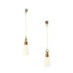 White Tassel Earrings - Factory Plaza