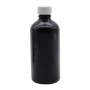100ML Black Glass Aromatherapy Bottle With Screw Cap - White 18/410