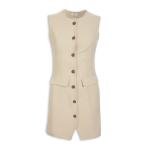 Stone Waistcoat MINI Dress
