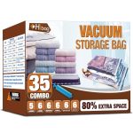 Vacuum Storage Bags Space Saver Vacuum Seal Storage Bags 35-PACK Sealer Bags For Clothes Clothing Bedding Comforter Blanket 35C