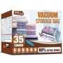 Vacuum Storage Bags Space Saver Vacuum Seal Storage Bags 35-PACK Sealer Bags For Clothes Clothing Bedding Comforter Blanket 35C