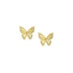 Truejoy Etched Butterfly Earrings