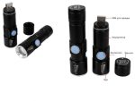 Zoomable 3 Mode LED USB Rechargeable Flashlight