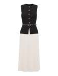 Louisa Woven Mix Knit Dress - 18 Mono
