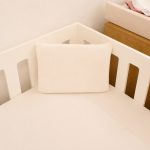 Baby Pillow Case With Inner Design: White Muslin In Stock