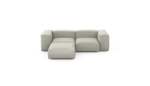 Three Module Chaise Sofa - Linen - Stone - 230CM X 199CM