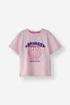Regular Fit Graphic Tee - 10 Pink