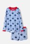 Cotton On Flynn Rash Vest And Billy Boyleg Trunk Set - Dusk Blue/in The Navy Palm