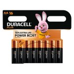 Duracell Battery Plus Alkaline Aa 16 Pack