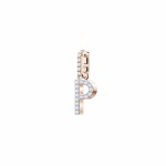 SWAROVSKI Remix Collection Charm P White Rose-gold Tone Plated