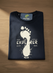 Kids Little Explorer Charcoal T-Shirt - 7 To 8