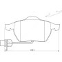 Kbc Brake Pads Front For Audi Volkswagen - Spares Direct