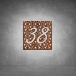 House Number D10 - 300 X 300 Matt White Warm White