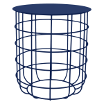 Grid Side Table - Saphire Blue