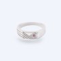 Silver Rings / Sterling Silver T-top Ring RI-2296