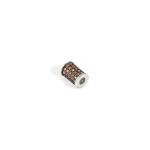 Seimia Spacer Tube With Smoky Cubic Zirconia