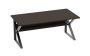 Moderna Soho Office Table/ Desk Large 1.4M W/ Book Shelf Ebony