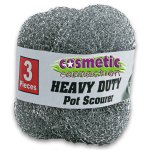 Heavy Duty Pot Scourer For Pots And Pans 3 Piece