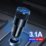 USB C Car Charging Adapter MINI & Metal 3.1A 15W Cigarette Lighter USB Charger Fast Charging Pd Qc 3.0 Usbc Car Phone Charger