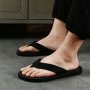 Men's Solid Color Lightweight Flip Flops Comfy Non Slip Casual Durable EVA Thong Sandals For Men's Outdoor Activities