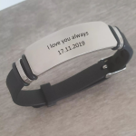 Josiah Personalized Men's Wrist Strap Stainless Steel Adjustable Strap Ready In 3 Days