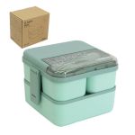 1800ML Square Double-layer Compartmentalized Lunch Box