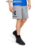 Men's Ua Sportstyle Cotton Graphic Shorts - Steel Light HEATHER-035 Sm