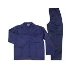 Navy Blue Conti Suit 2 Piece Poly Cotton - Navy 54