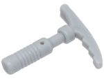 Parts Minifigure Utensil Ice Pick - 6-RIB Handle 30193 - Light Bluish Grey
