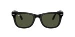 Ray-ban RB4105 Folding Wayfarer Square Sunglasses BLACK G-15 Green 50 Mm