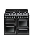 Smeg 110cm Gas electric Victoria Cooker Black Tr4110bl1
