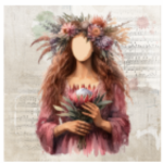 Stretched Canvas Protea Lady