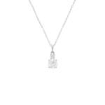 Chet Sterling Silver & Cubic Zirconia Double Solitaire Pendant