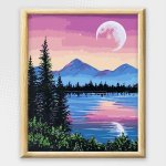 Adult Paint By Numbers With Frame - Lake Views