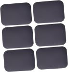 Black Matte Magnetic Phone Holder Iron Plates Compatible With Car & Magnet