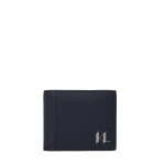 K monogram Leather Wallet -midnight Navy
