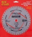 Tork Craft Saw Blade Master Type 185X20 16MM 40T Anti Kick Back
