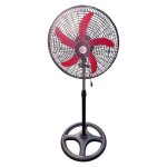 Fussion Electric Standing Fan Black Plastic