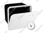Top Line Storage Hatch 460MM X 525MM White W lock