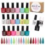 High Quality Uv/led Glam Gel Nail Polish Salon Starter Kit 21 Piece
