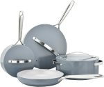 Royal Homeware 7PC Aluminium Cookware Set - Sienna Collection - Black