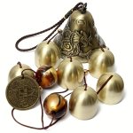 Serene Dragon-themed Wind Chime - 6-BELL Copper Alloy Battery-free Outdoor Decor For Home & Garden