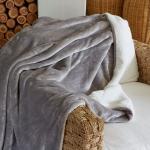 Sherpa Fleece Blanket Grey - 200X230CM