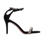 Diamante Ankle Strap Sandal -black