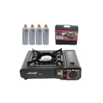 Aruif Portable Gas Stove + 4X Butane Gas Canisters