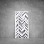 Wall Art D136 - 2000 X 1000 X 20 Indoor Matt White No