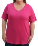 Ladies Plain Tee - 60 Cerise