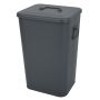 Kitchen Dustbin With Lift Lid Grey 26 Liters