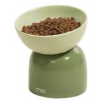 Elevated Cat Food Bowl Ceramic Cat Bowls For Food And Water Cat Bowls Whisker Friendly Lead & Cadmium Free 15TILTED Non-slip Ant
